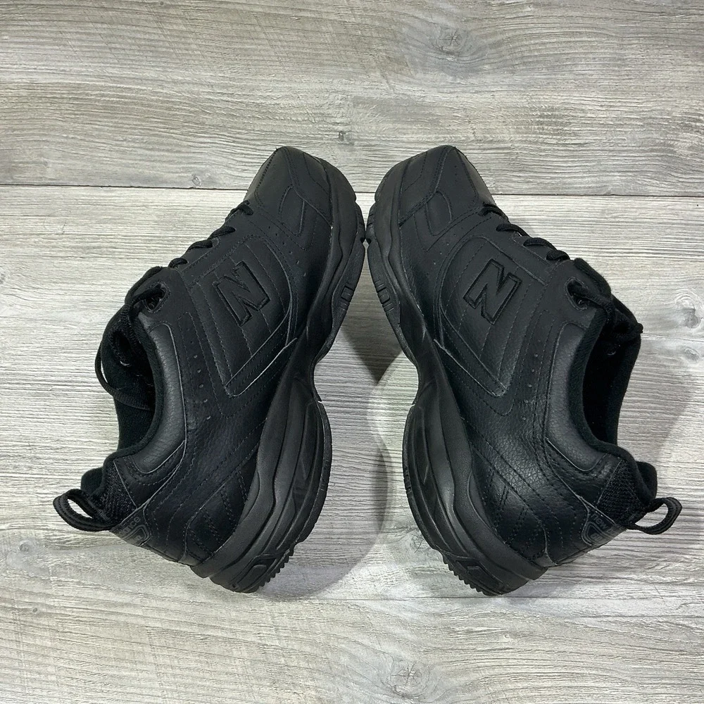 New Balance 608V2 Men's Triple Black Leather Size 13 4E Sneakers Shoes MX608V2B
